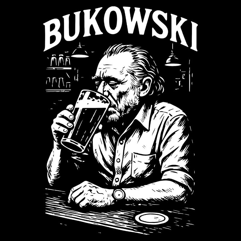 Charles Bukowski Bar-Porträt