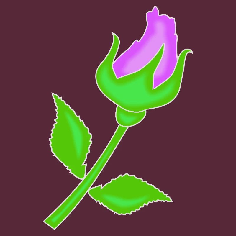 Rose dans une teinte violette