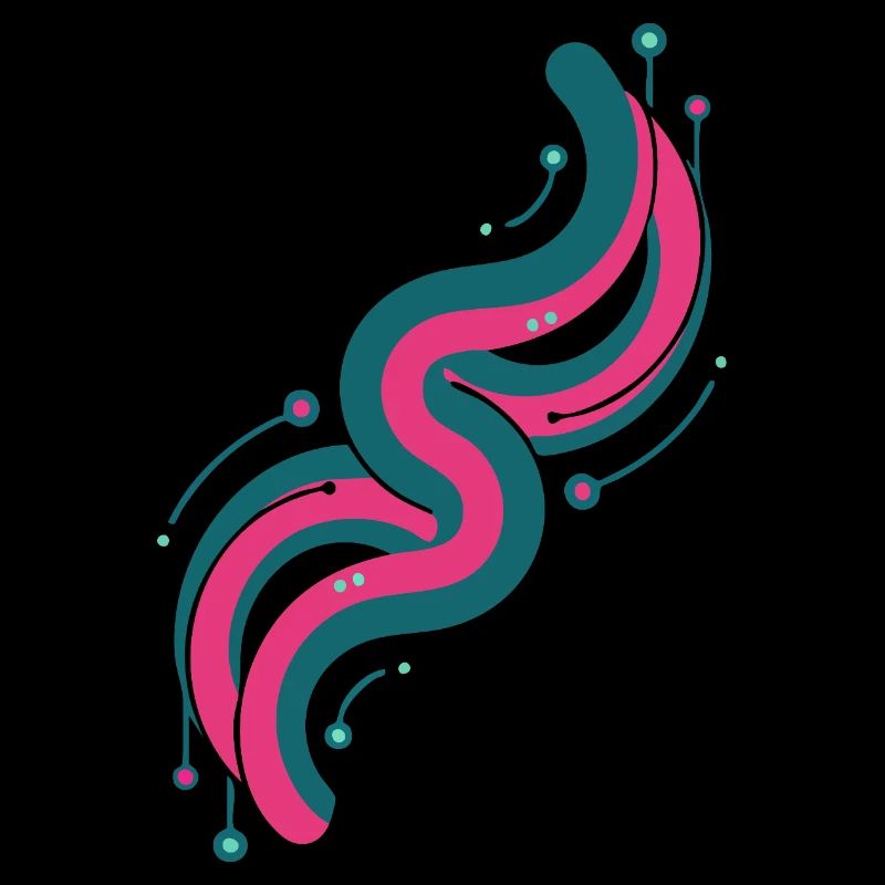 Pink and Blue Colour Wave