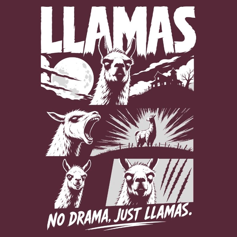Lamas Horror Comic Pas de drame Art
