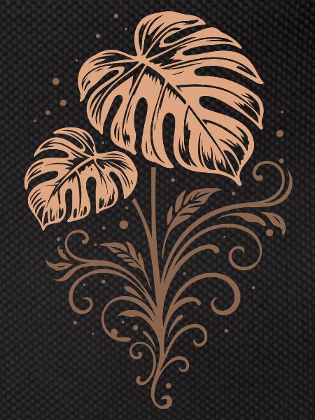 Monstera – Botanical Boho Nature Motif