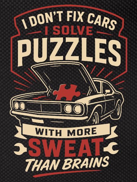 I Solve Puzzles Car Mechanic