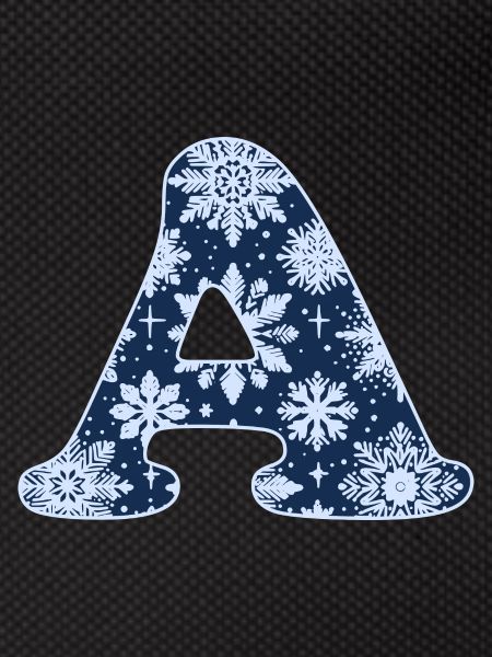Letter A Snowflakes