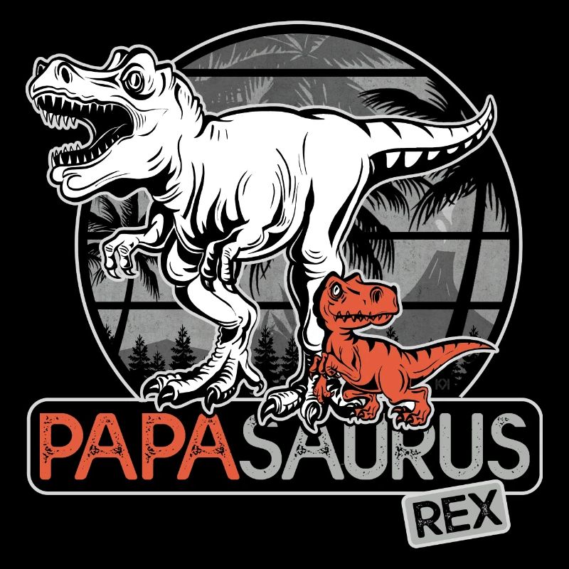papasaurus rex Cadeau papa dinosaure