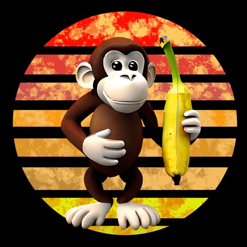 Bananen Affe