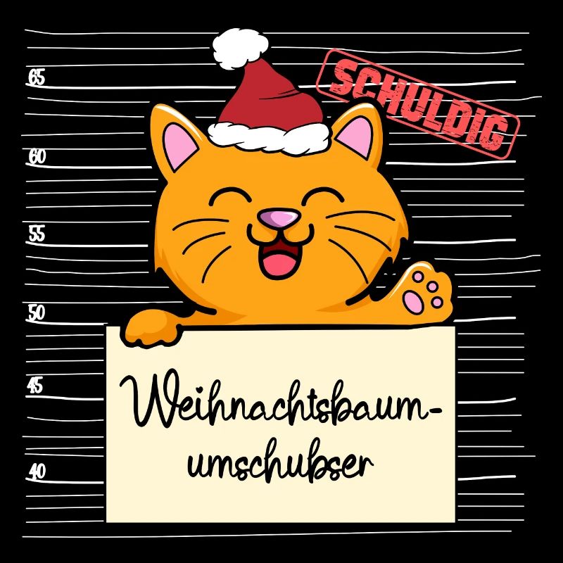 Weihnachtsbaum Umschubser Katze