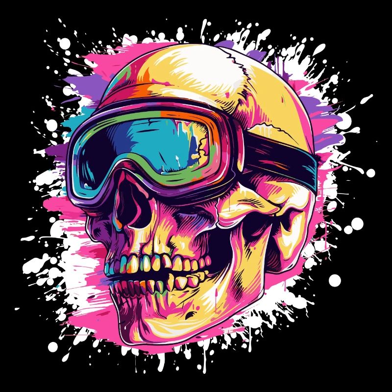 Ski Skull Ski Goggles