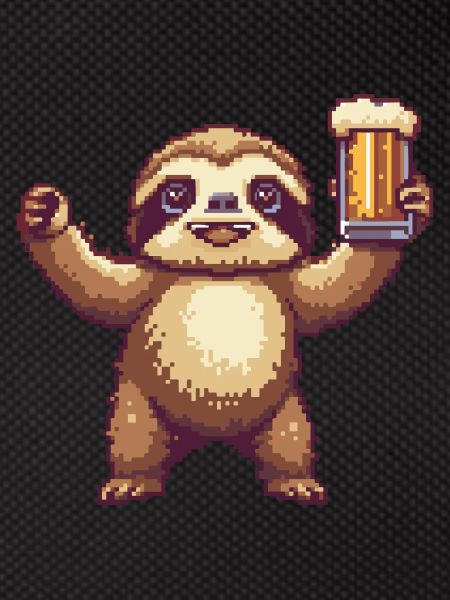 Bière Sloth Pixel