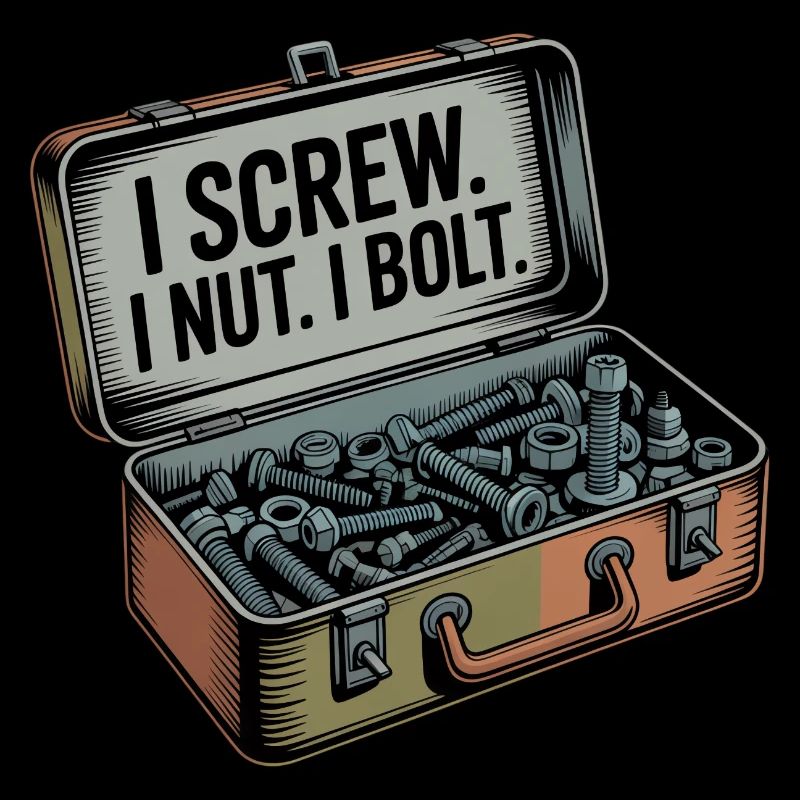 Toolbox Humor: I Screw. I Nut. I Bolt.