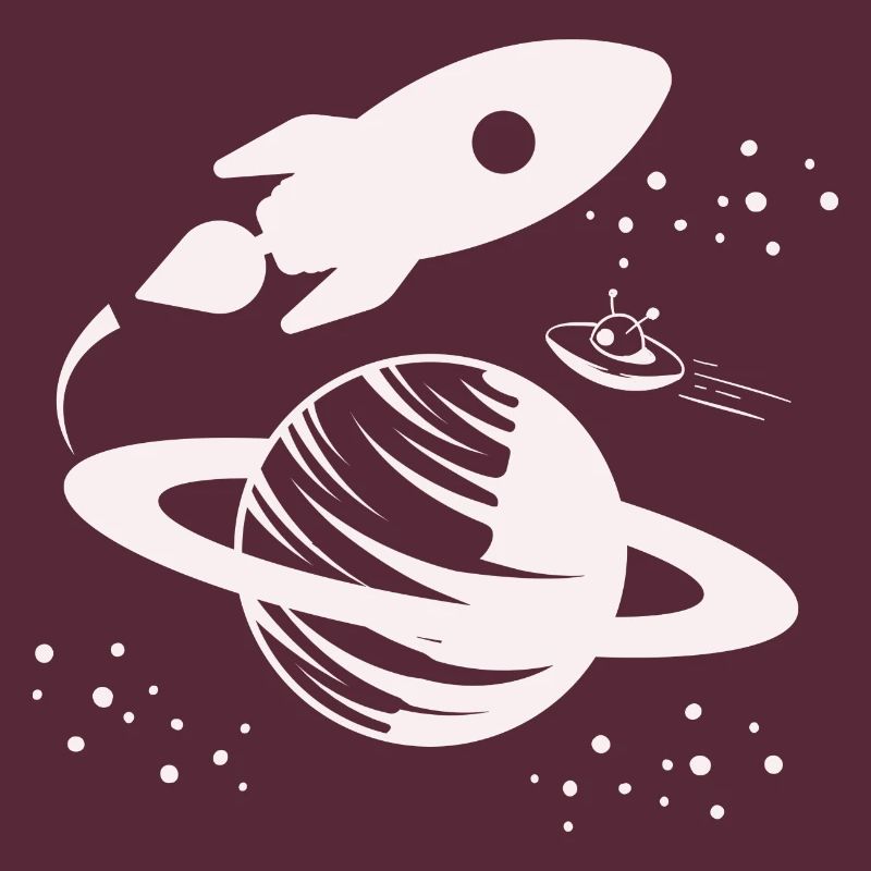Astronaute - Space Rocket Universe Planet