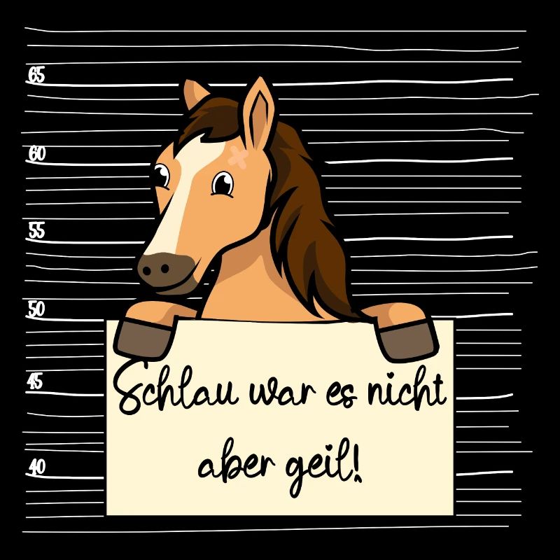 Pferd lustiger Spruch humor Gefängnisbild
