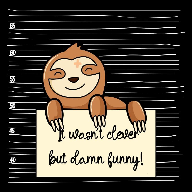 Faultier lustiger Spruch humor Gefängnisbild