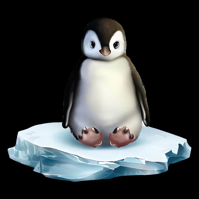Penguin on an ice floe