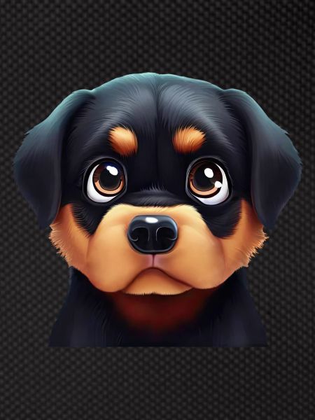 Friendly Rottweiler Face