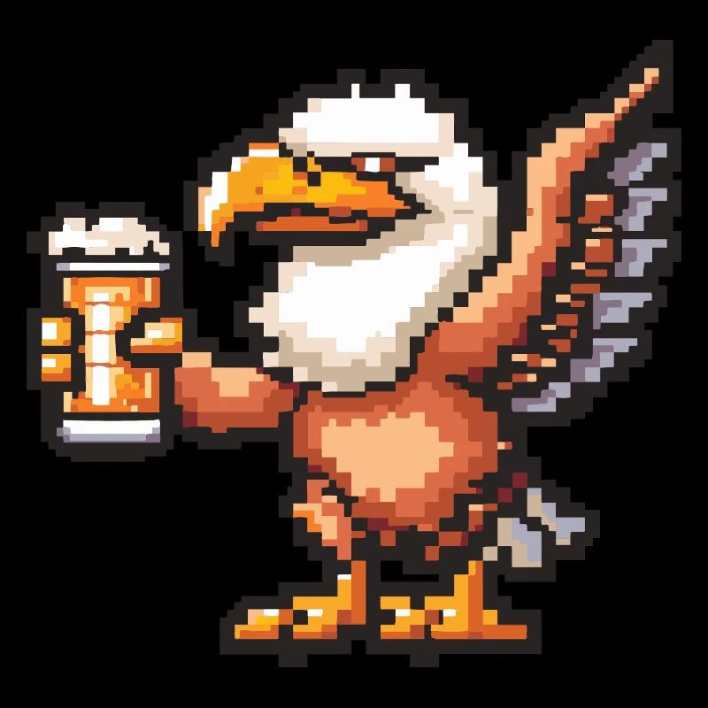 Adler Pixel Bier
