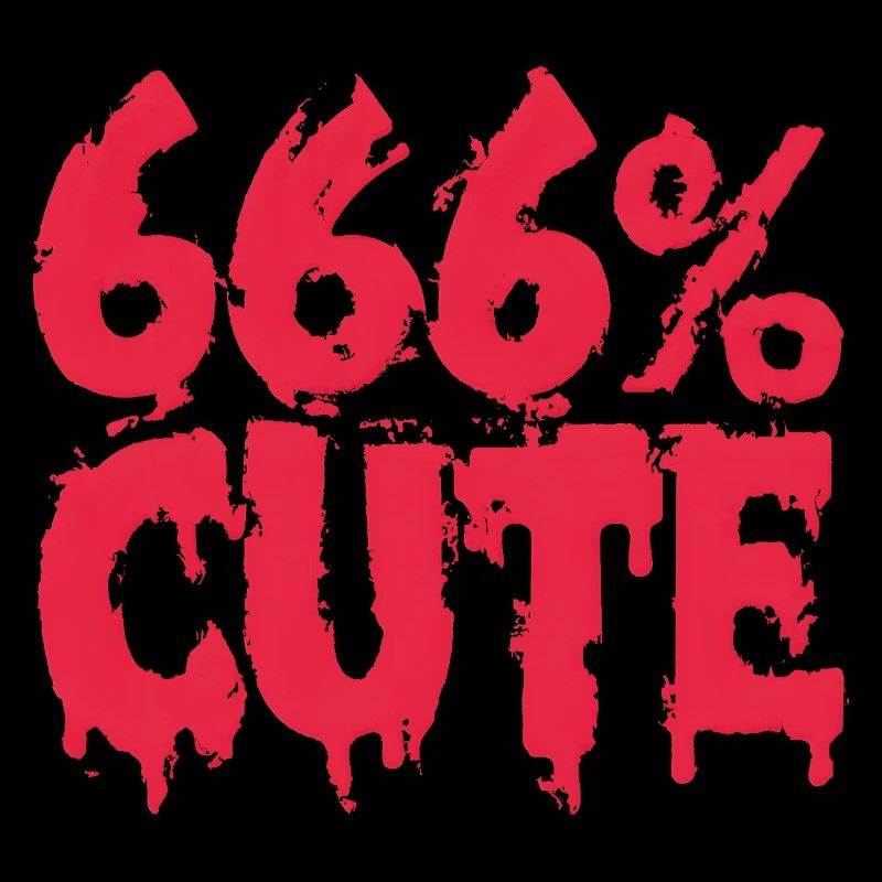 666 % mignon ! Conception de fille gothique satanique