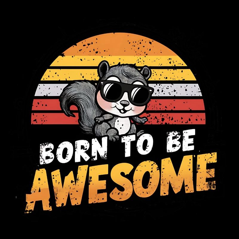 Funny Squirrel Animal Design