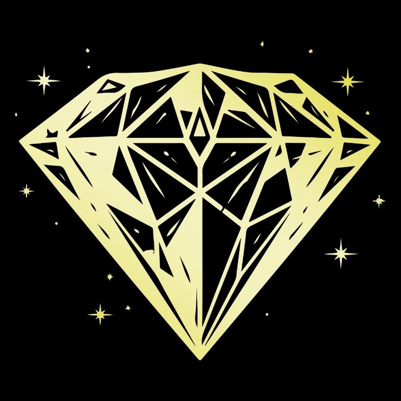 Bijou Diamant Silhouette Or