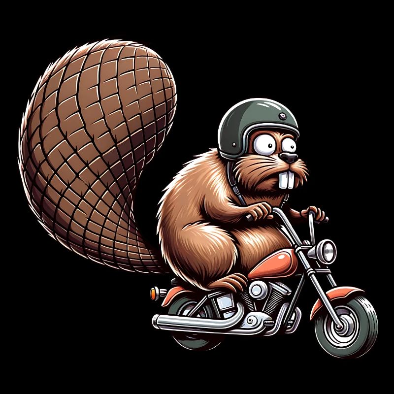 Funny Beaver Motorcycle Adventure