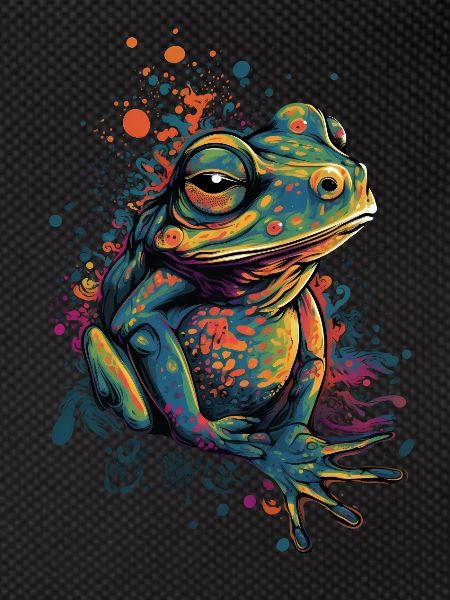 Trippy Frog - Psychedelic Motif