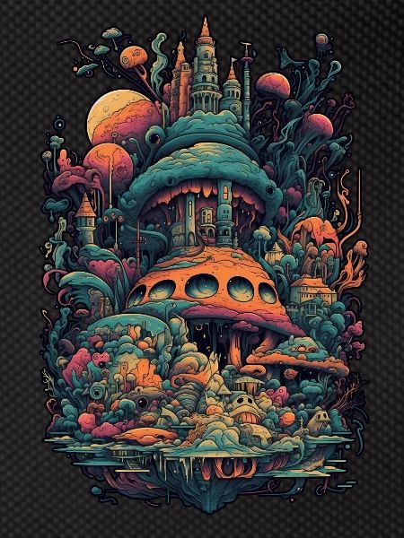 Trippy Explosion - Psychedelic Motif