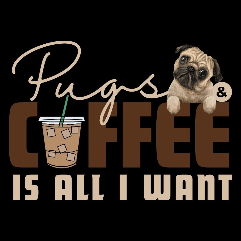 Carlins élégants et conception de polices de café