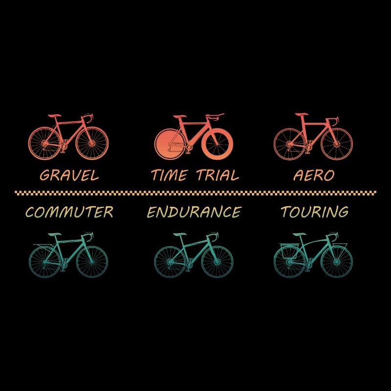 Différents types de vélos de route Vélo de sport Vélo de route