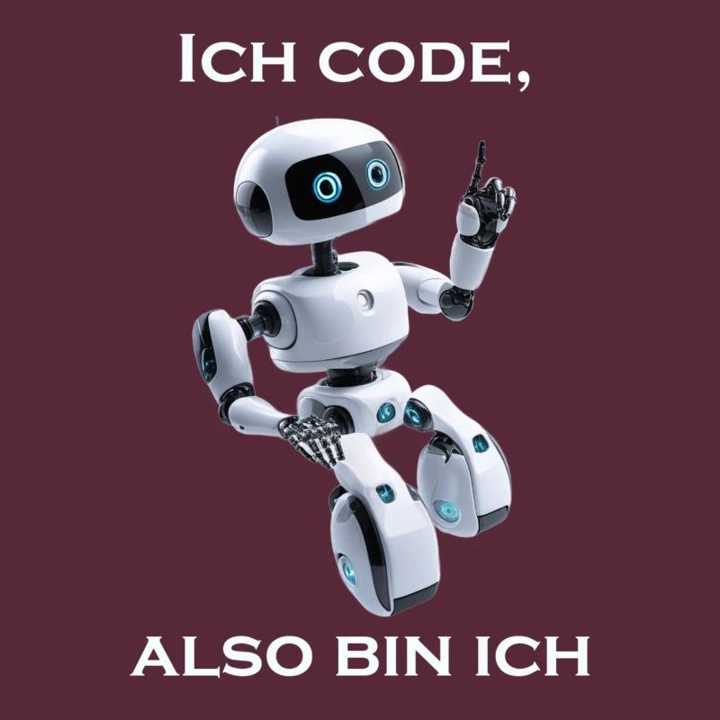 Robot: I code, so I am