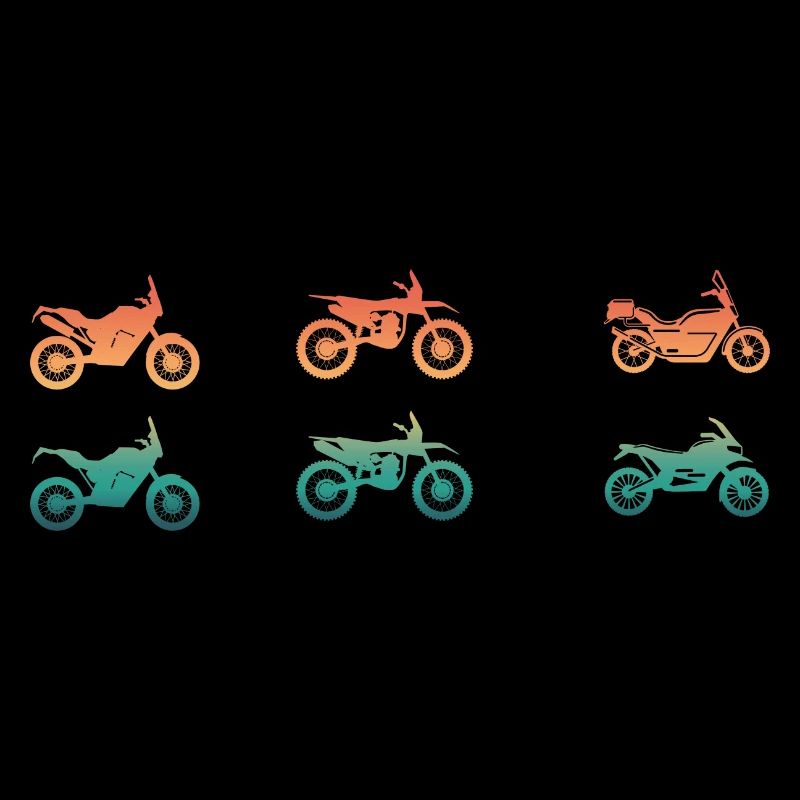 Différents types de motos de motocross enduro