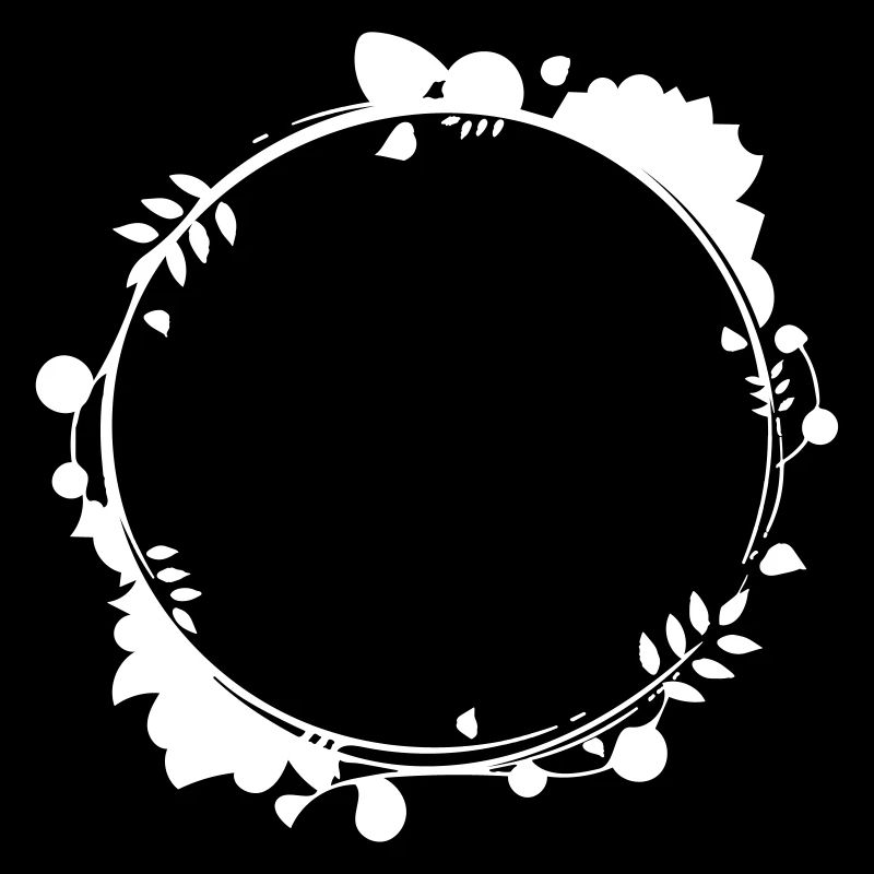 Feuilles fleurs fleur guirlande vrille