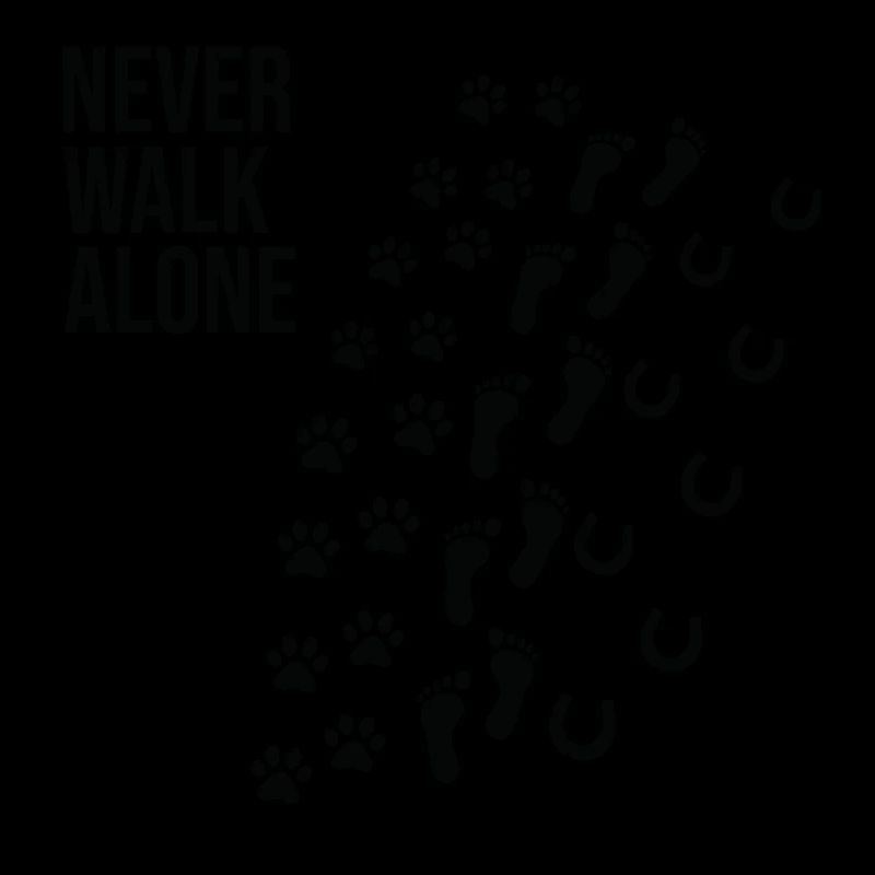 Never walk alone Hundebesitzer Pferde Geschenk