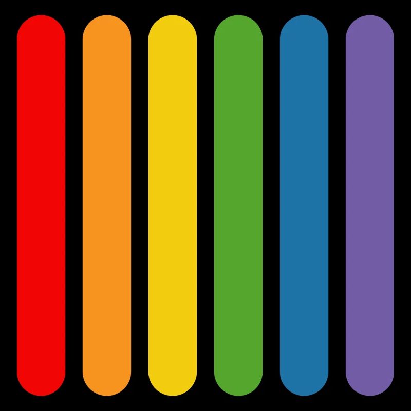 Regenbogen Staebchen