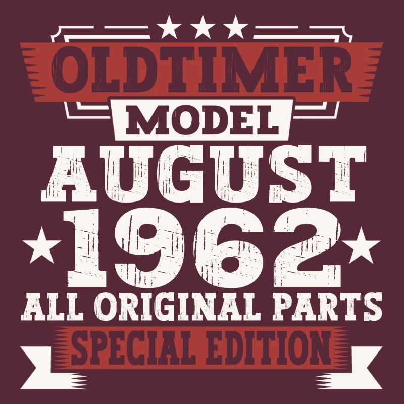 Oldtimer August 1962 60. Geburtstag Geschenk Fun