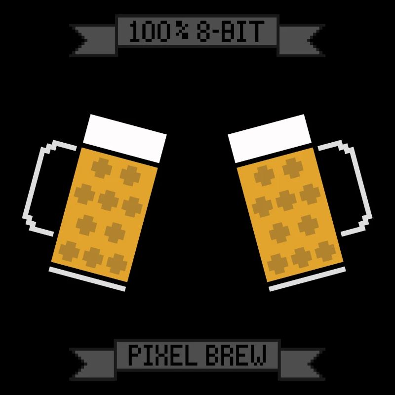 8-Bit Pixel Beer Mug