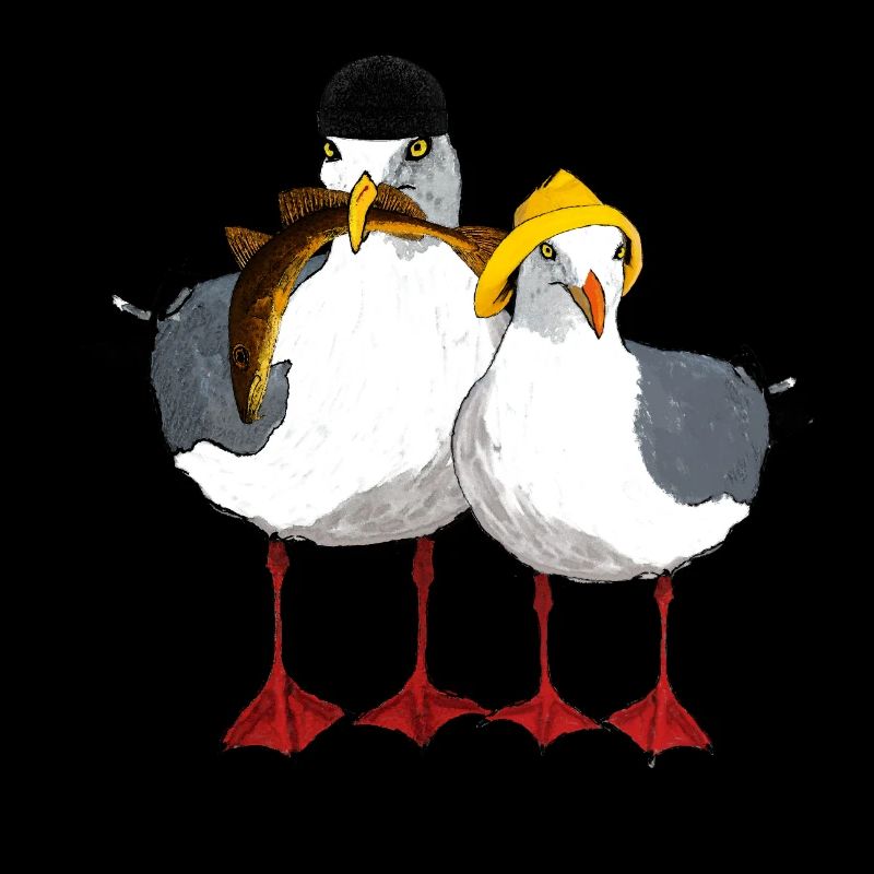 Mouette Jonathan et son Emma