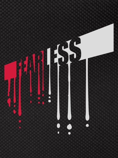 fearless Text Quote Design