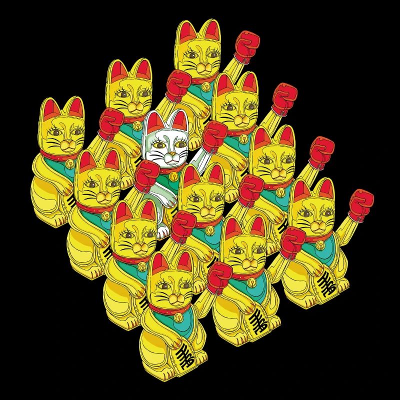 ARMÉE DE CHATS BOXEURS