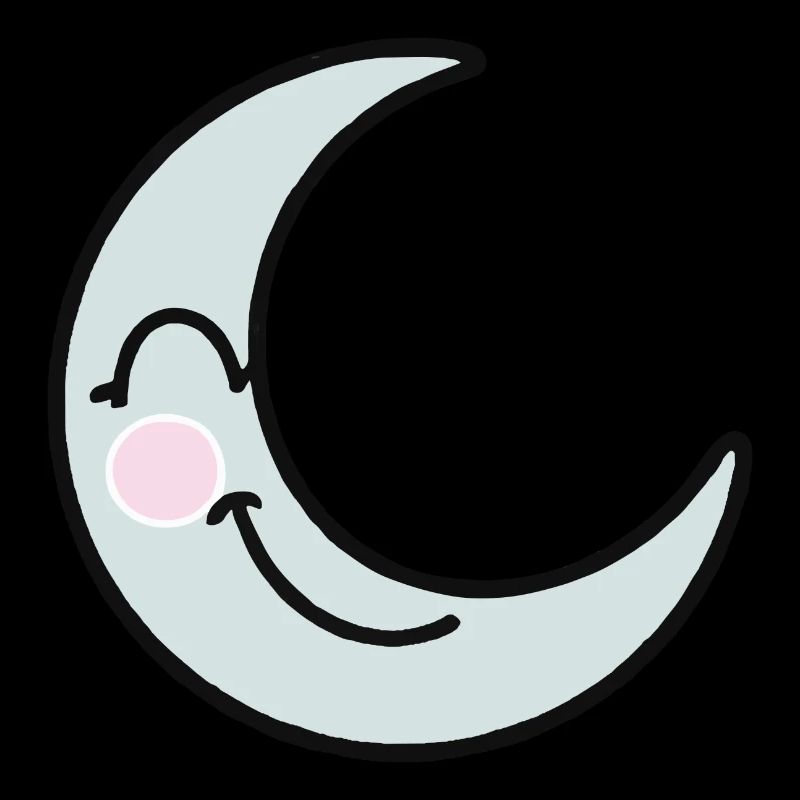 Moon Sleep Smile Happy Gift Idea