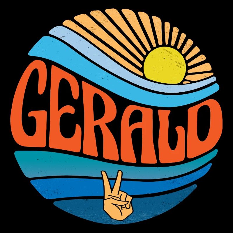 Gerald Hemd Vintage Sunset Gerald Groovy Tie Dye