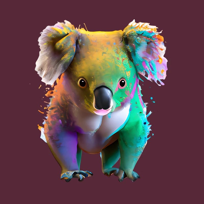 Koala dans l’explosion de couleurs