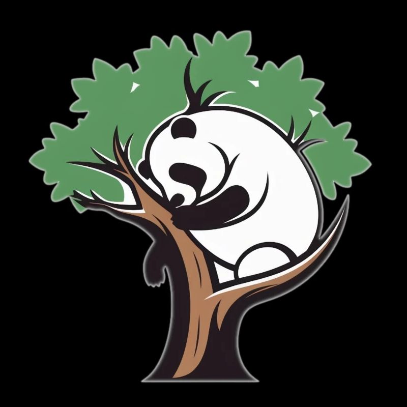 Panda in einem Baum
