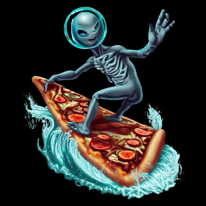 Pizza Surfer Alien