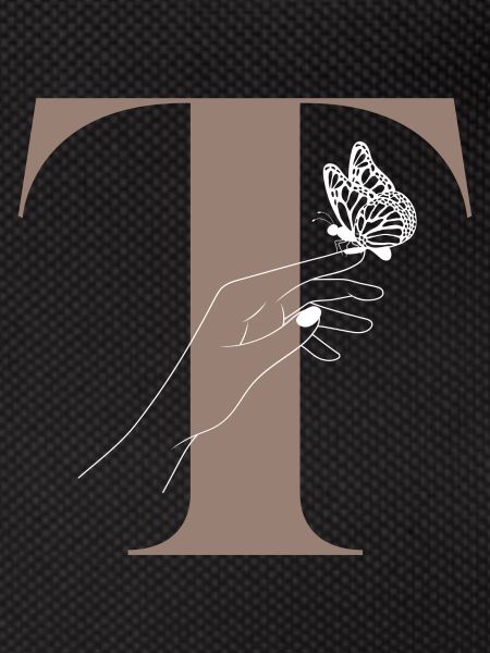 letter n magic butterfly