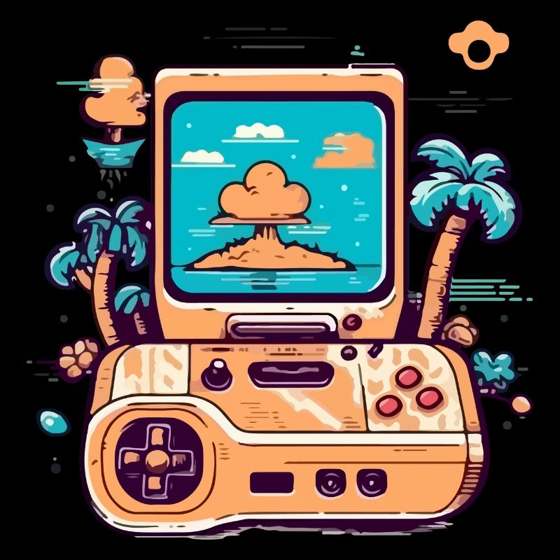 Console de jeux vidéo vintage