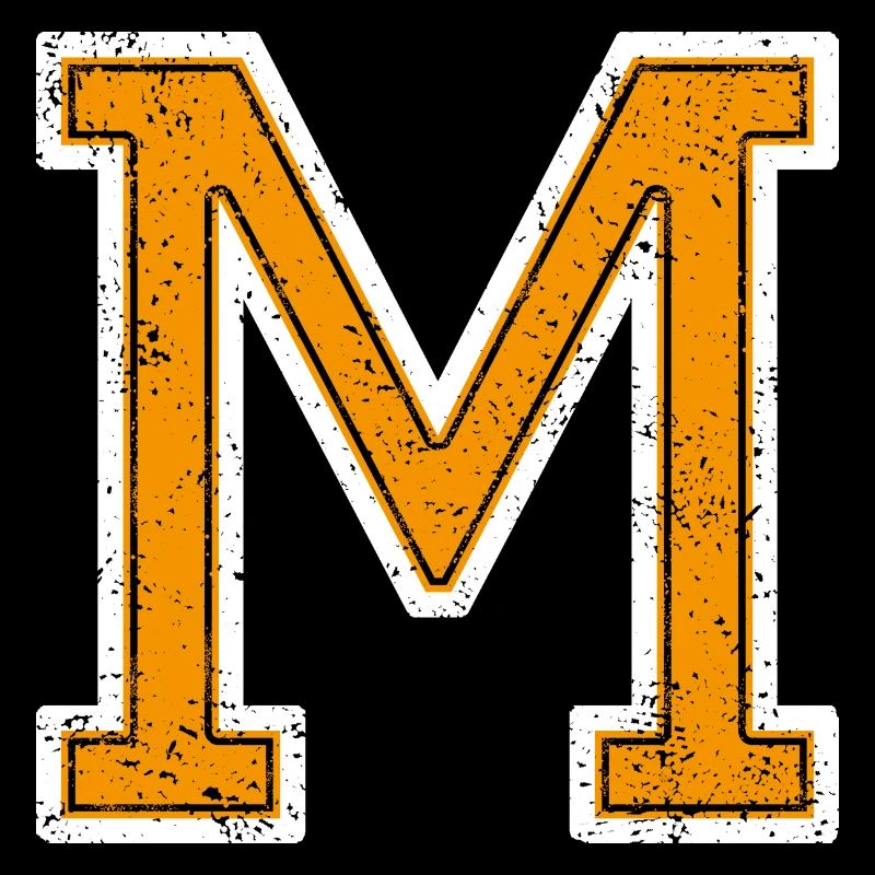 M - Letter / College Style