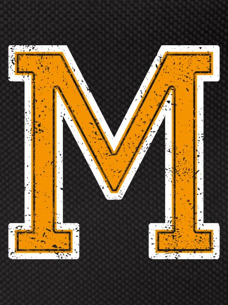 M - Letter / College Style