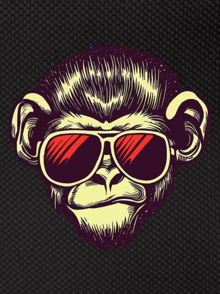 Chimpanzee with sunglasses