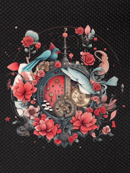 Fleurs, Design d’horloge