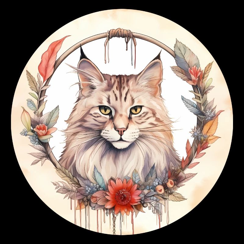 Chat des forêts norvégiennes Style Boho, chats d’amour