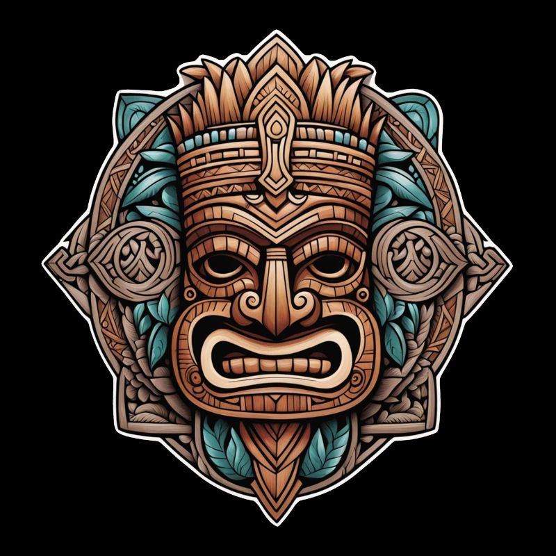 tiki beach - statue polynèsie